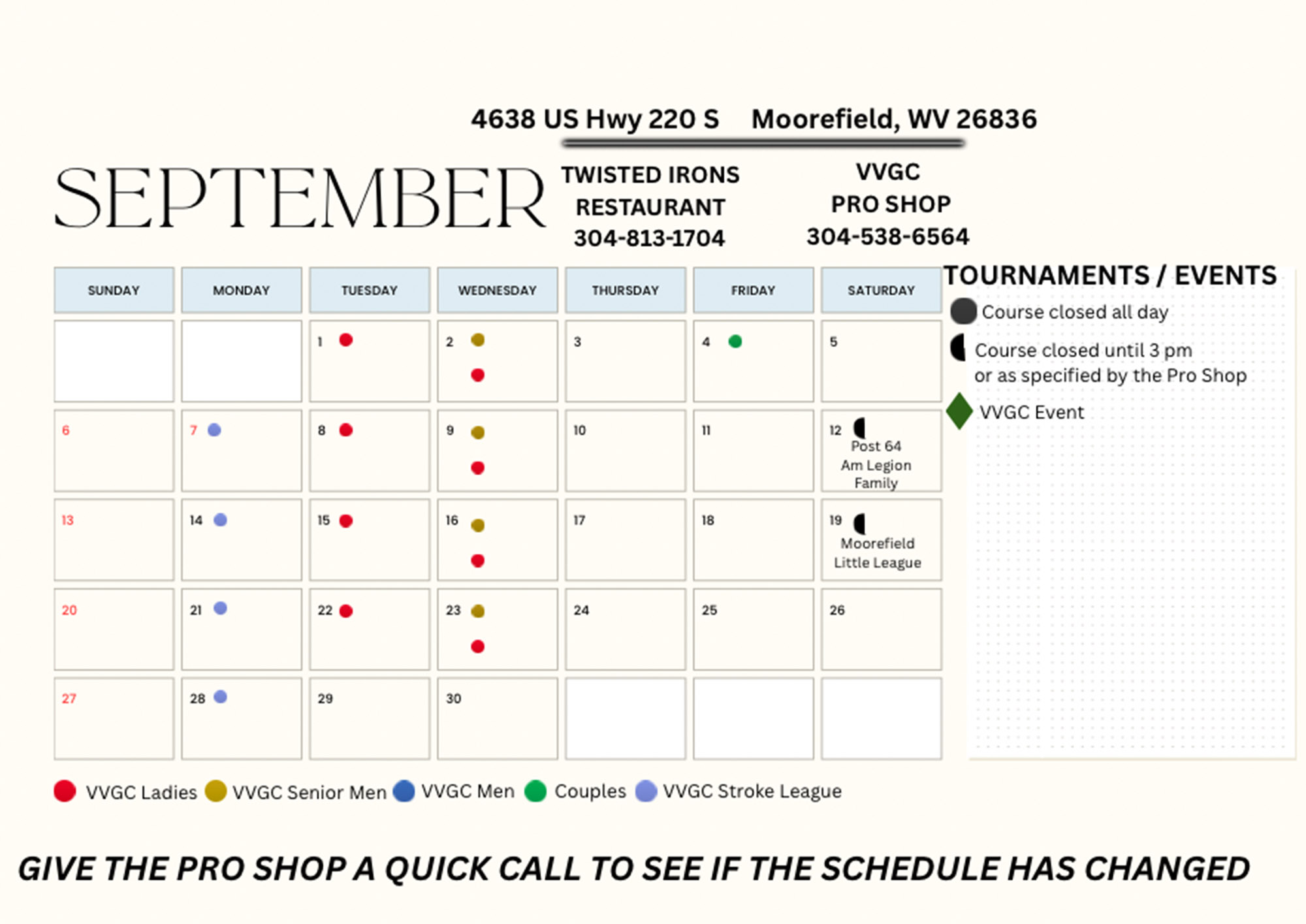 Updated Sept Calendar